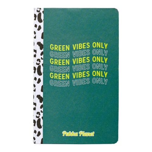 Pukka Planet Soft Cover Notebook Green Vibes Only 192 Pages 130mm x 210mm 90gsm Pukka Planet Soft Cover Notebook Green Vibes Only 192 Pages 130mm x 210mm 90gsm